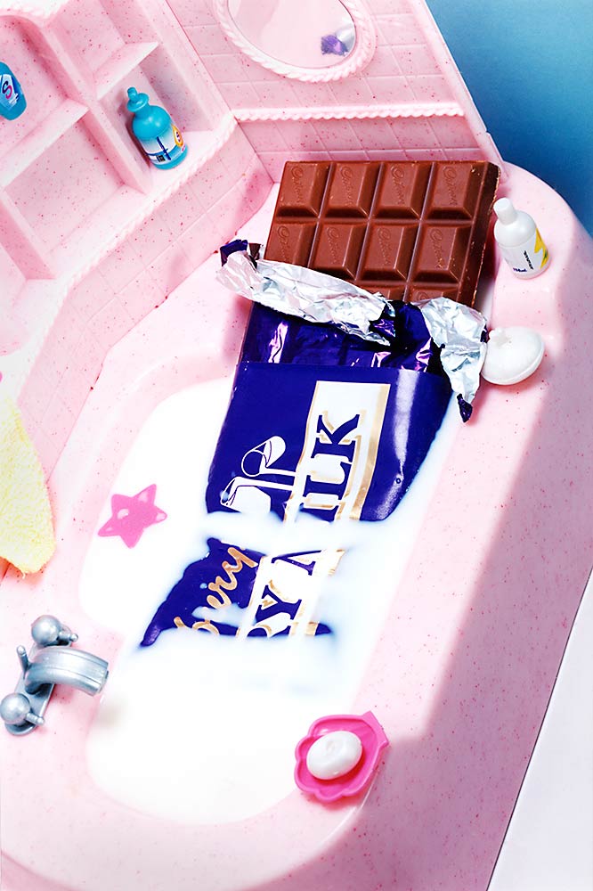 Still life photography, Chocolate in the bath