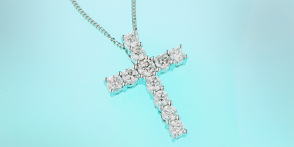 Jewellery Diamond cross necklace