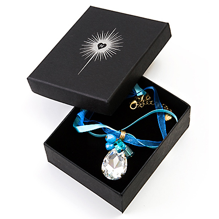Still Life Diamond Necklace in box Photograph