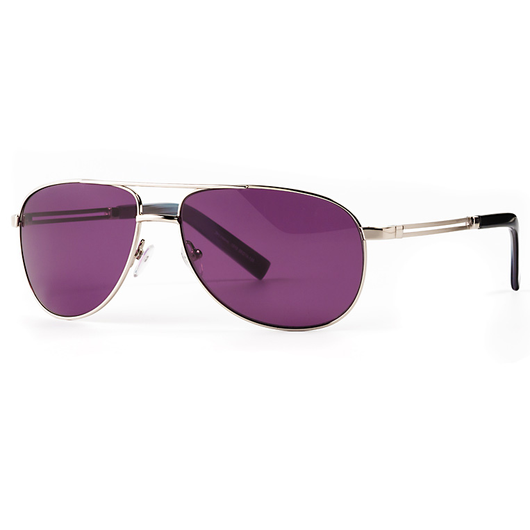 Purple sunglasses product photography